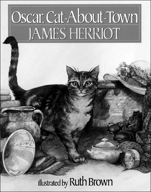 the cover of Oscar, Cat-About Town by James Herriot
